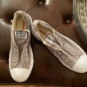 Converse All Star distressed khaki. Slip on